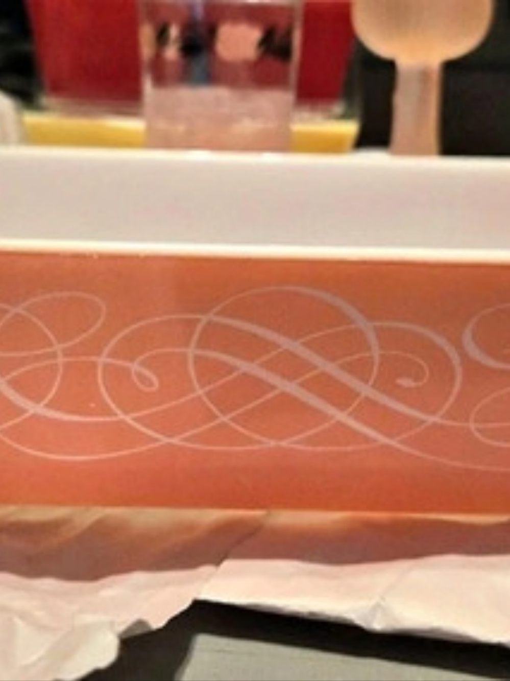Pyrex Pink Scroll Space Saver Casserole Dish